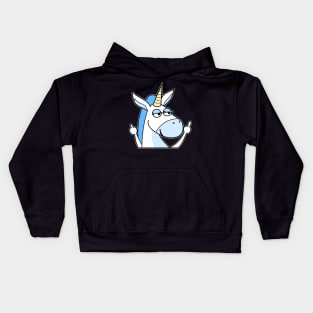 Unicorn Middle Finger Kids Hoodie